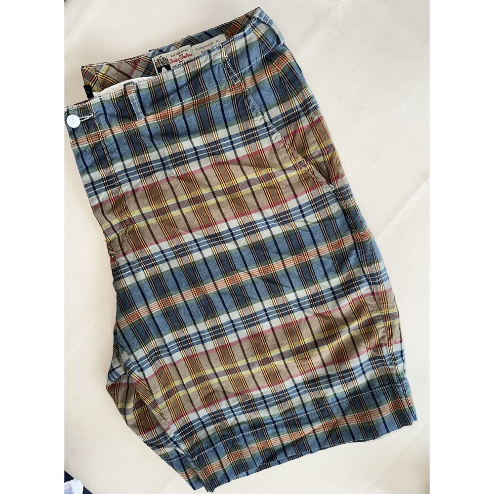 Polo Ralph Lauren Shorts mens 38 Vintage India Madras‎